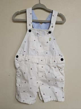 Mayoral Baby Boy Sail Boat White Shortalls 18 Months